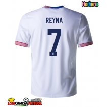 Camisa de Futebol Estados Unidos Giovanni Reyna #7 Equipamento Principal Copa America 2024 Manga Curta